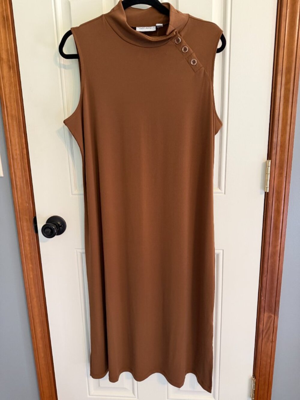 Susan Graver Brown Dress NWOT size L